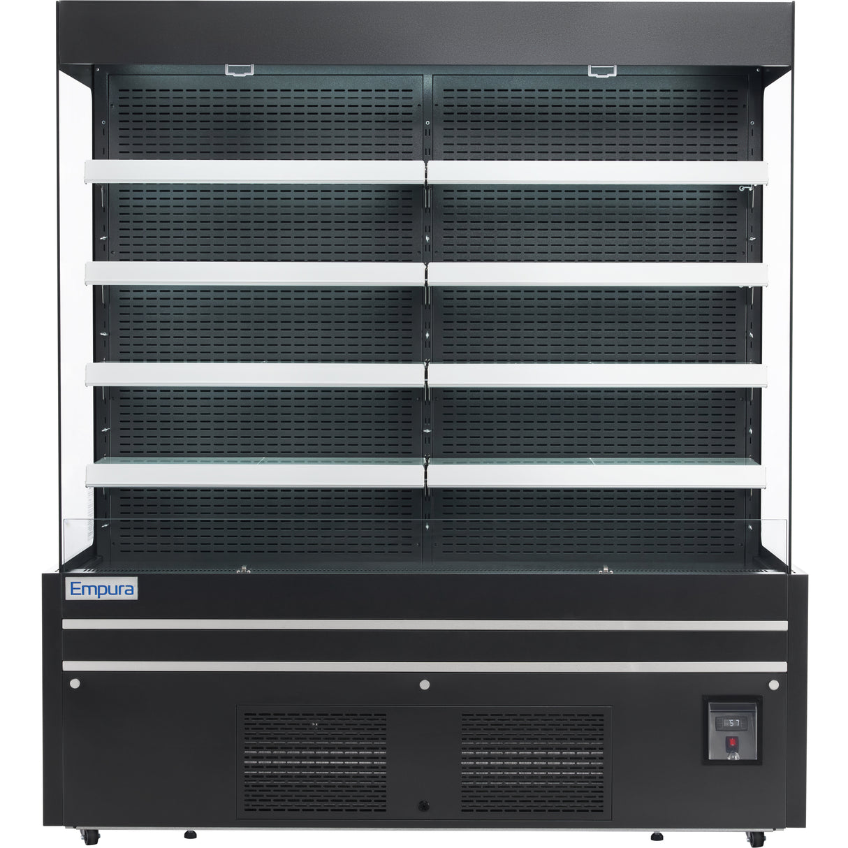 Empura Refrigeration E-VOAR-72B Open Air Merchandiser 72"W × 29"D × 79.9"H 40.9 Cu. Ft. Capacity