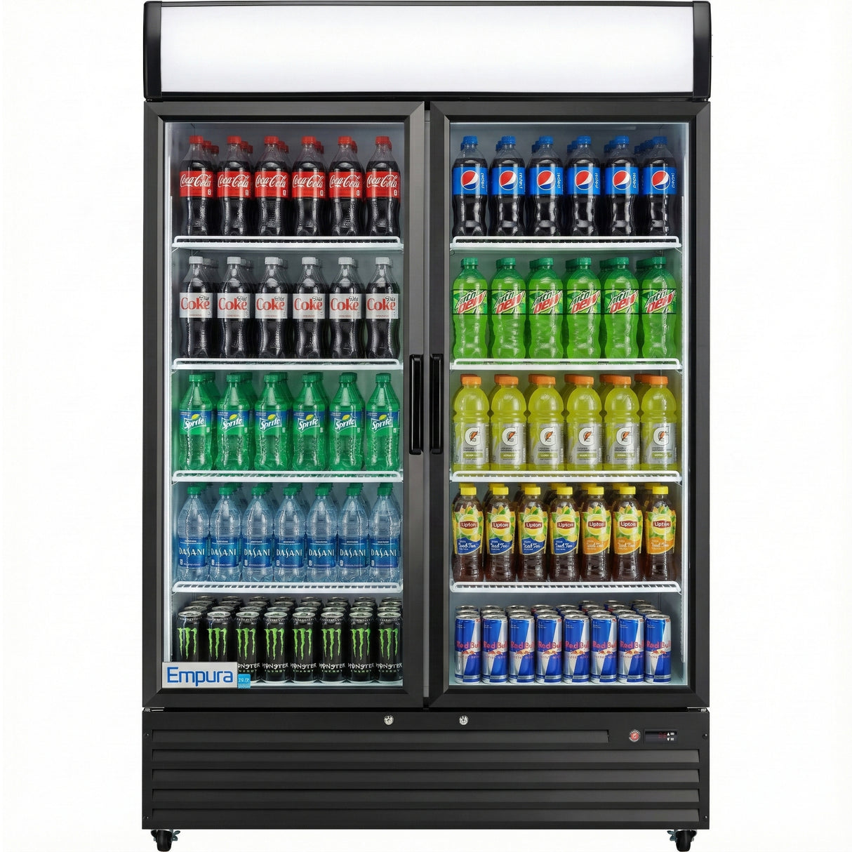 Empura Refrigeration EGM-50B Refrigerated Merchandiser 52.36"W X 32.28"D X 79.65"H 48 Cu. Ft. Capacity