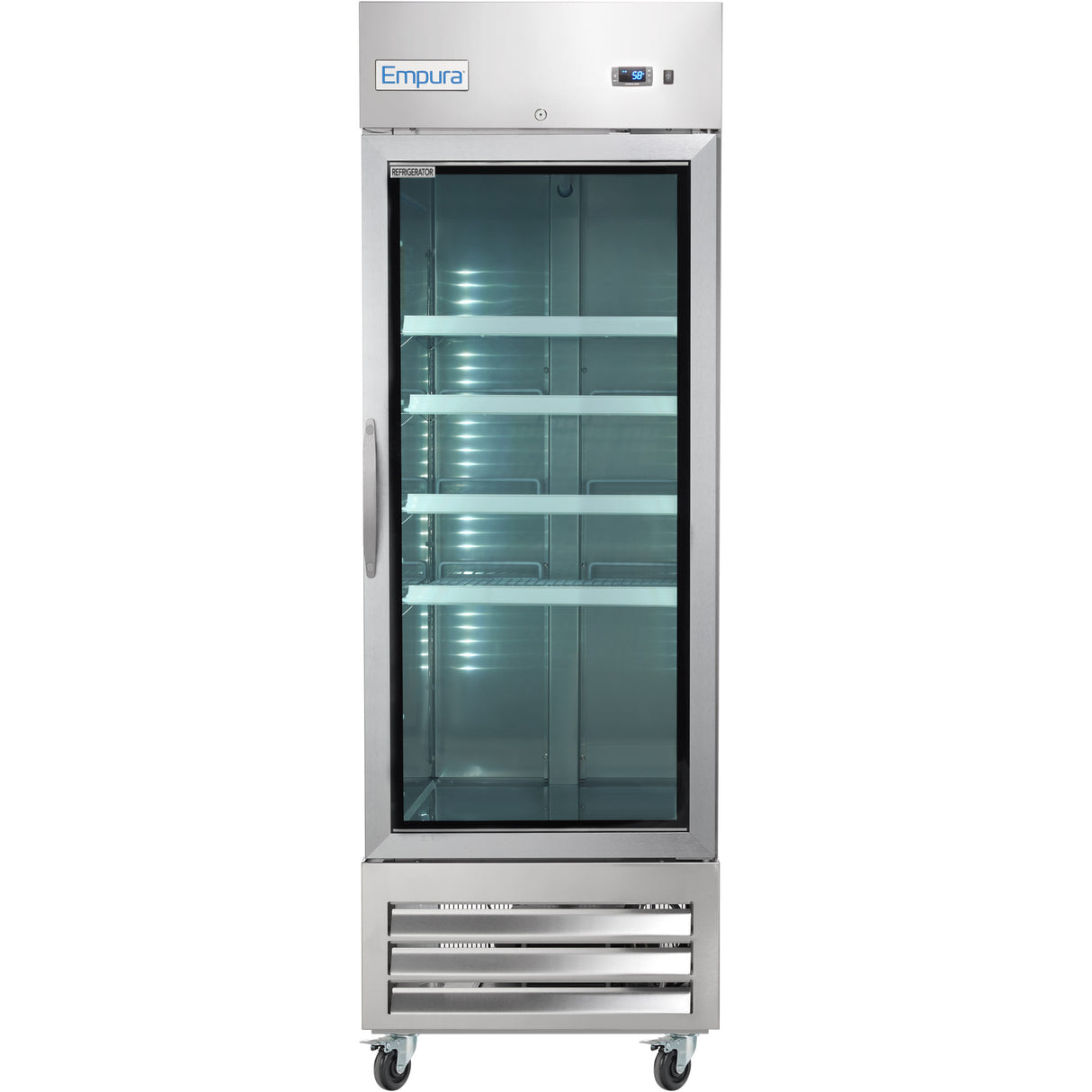 Empura Refrigeration E-KB27RG Reach-In Refrigerator 26.8"W X 31.9"D X 82.3"H 19 Cu. Ft. Capacity