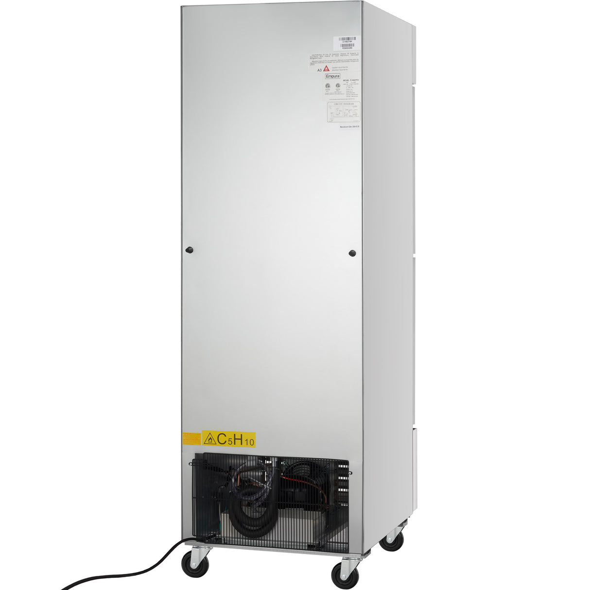 Empura Refrigeration E-KB27RH Reach-In Refrigerator 26-3/4"W X 32-11/16"D X 82-5/16"H 23 Cu. Ft. Capacity