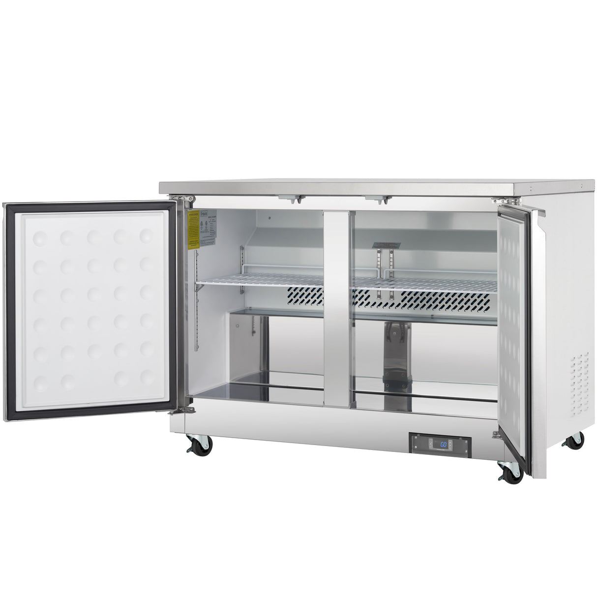 Empura Refrigeration E-KUC48 Undercounter Reach-In Refrigerator 48.2"W X 29.9"D X 35.5"H 10.1 Cu. Ft. Capacity