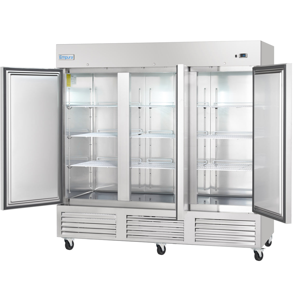 Empura Refrigeration E-KB81R Reach-In Refrigerator 81"W X 32.7"D X 82.3"H 66 Cu. Ft. Capacity