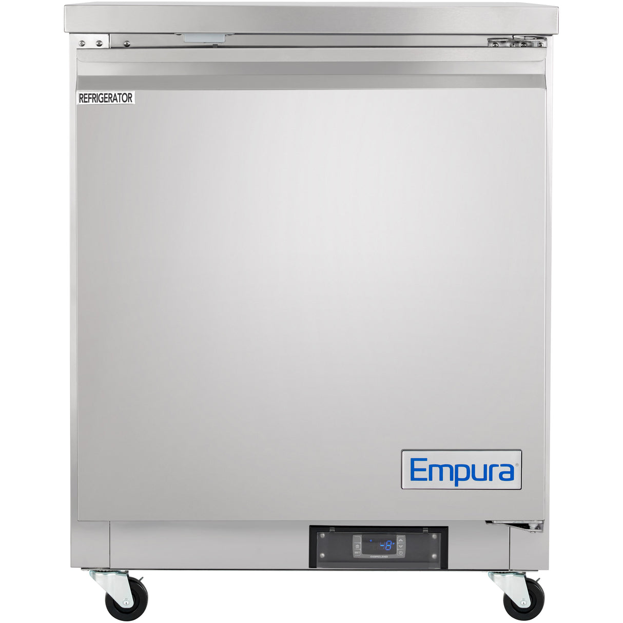 Empura Refrigeration E-KUC27 Undercounter Reach-In Refrigerator 27.8"W X 29.9"D X 35.5"H 5.4 Cu. Ft. Capacity
