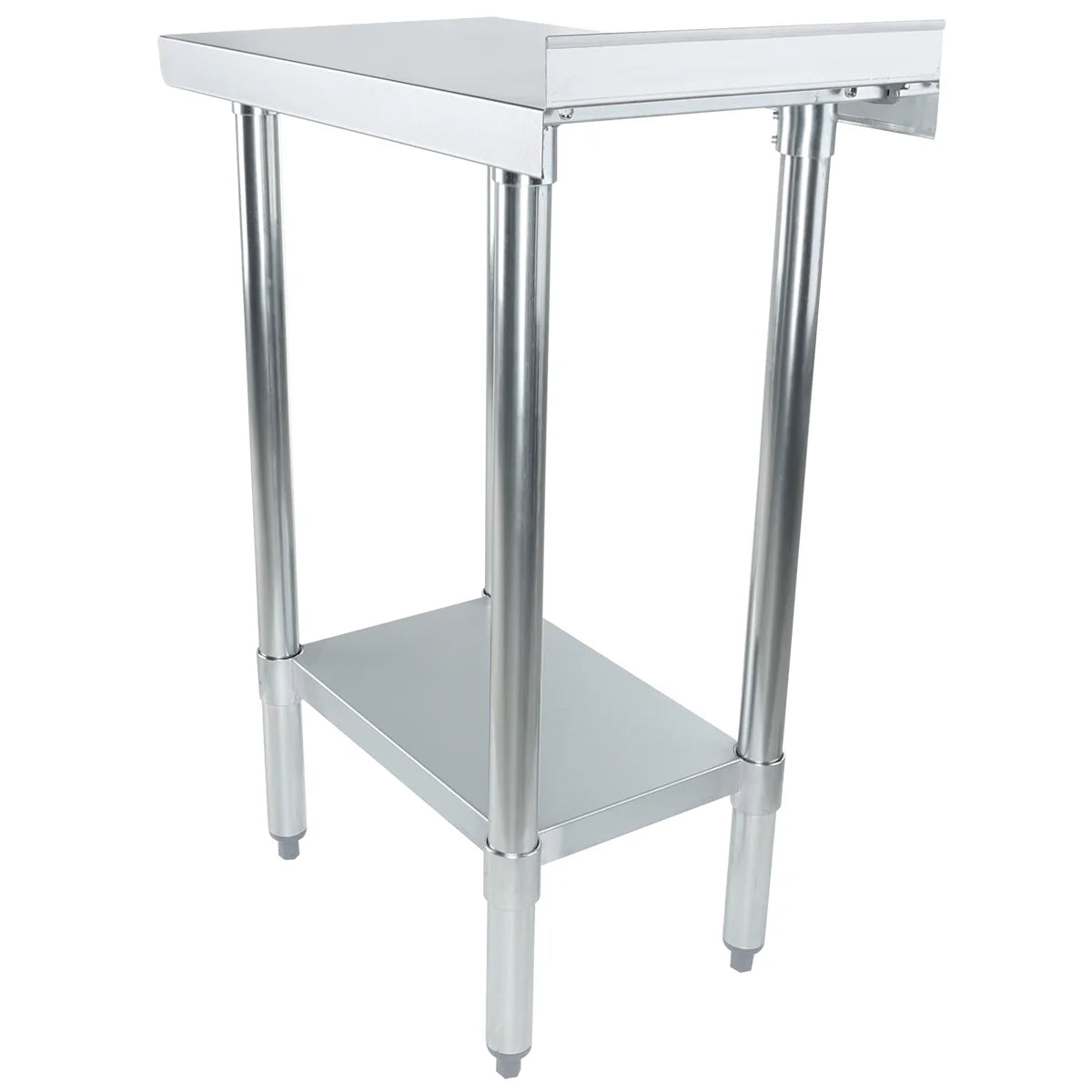 Empura Stainless FT1524E Filler Table 15"W X 24"D X 34.75"H 18 Gauge 430 Stainless Steel