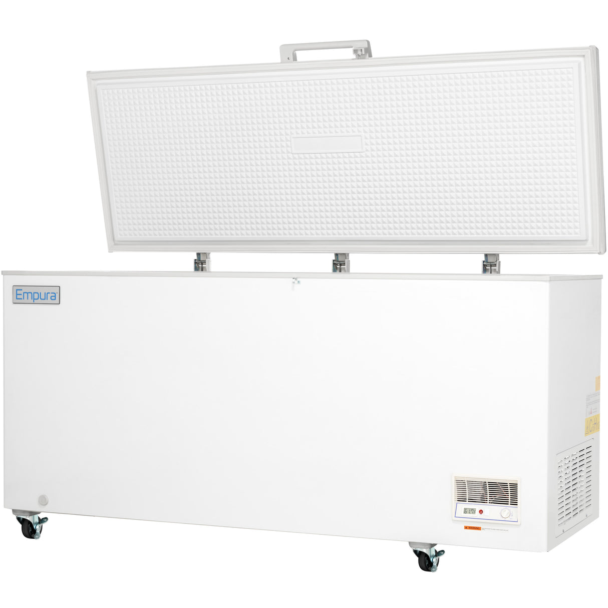 Empura Refrigeration E-CF-18 Solid Lid Chest Freezer 70.67"W X 28.94"D X 33.27"H 18.2 Cu. Ft. Capacity