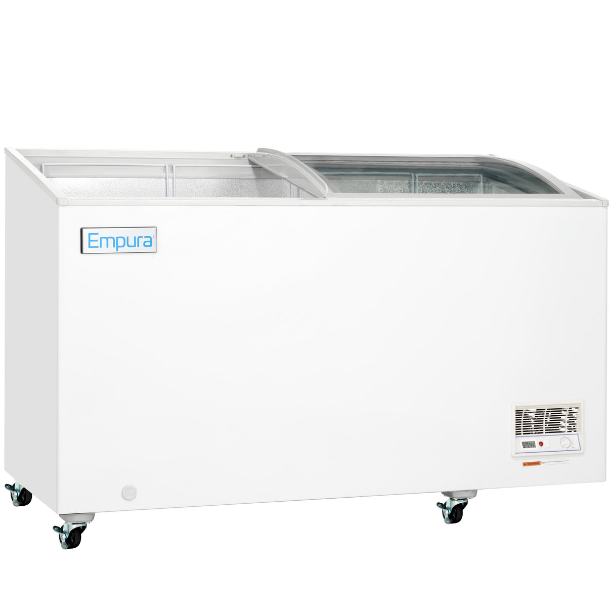 Empura Refrigeration E-CFCG-12 Oblique Curved Lid Chest Freezer 54.92"W X 25.75"D X 36.89"H