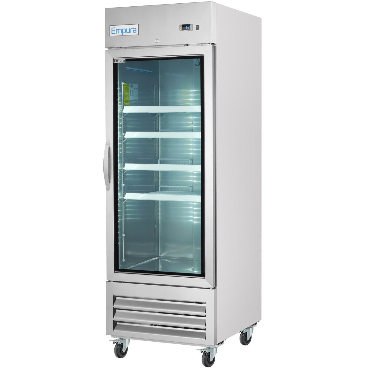 Empura Refrigeration E-KB27FG Reach-In Freezer 26.8"W X 31.9"D X 82.3"H 19 Cu. Ft. Capacity