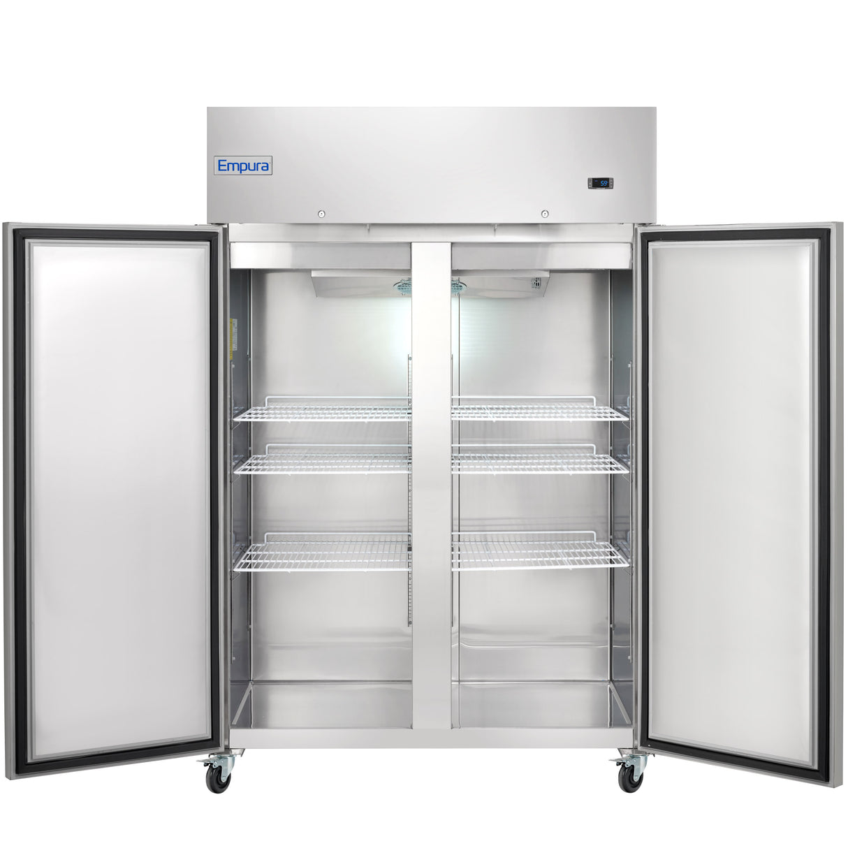 Empura Refrigeration E-KB56TF Reach-In Freezer 2 Swing Solid Doors 53.9"W X 32.7"D X 82.3"H