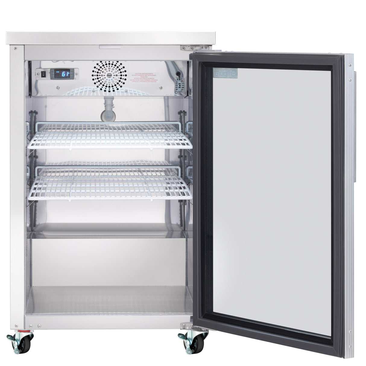 Empura Refrigeration E-KBB24-1G-29-S Back Bar Cooler 24.1"W X 29.9"D X 38.7"H 8.1 Cu. Ft. Capacity