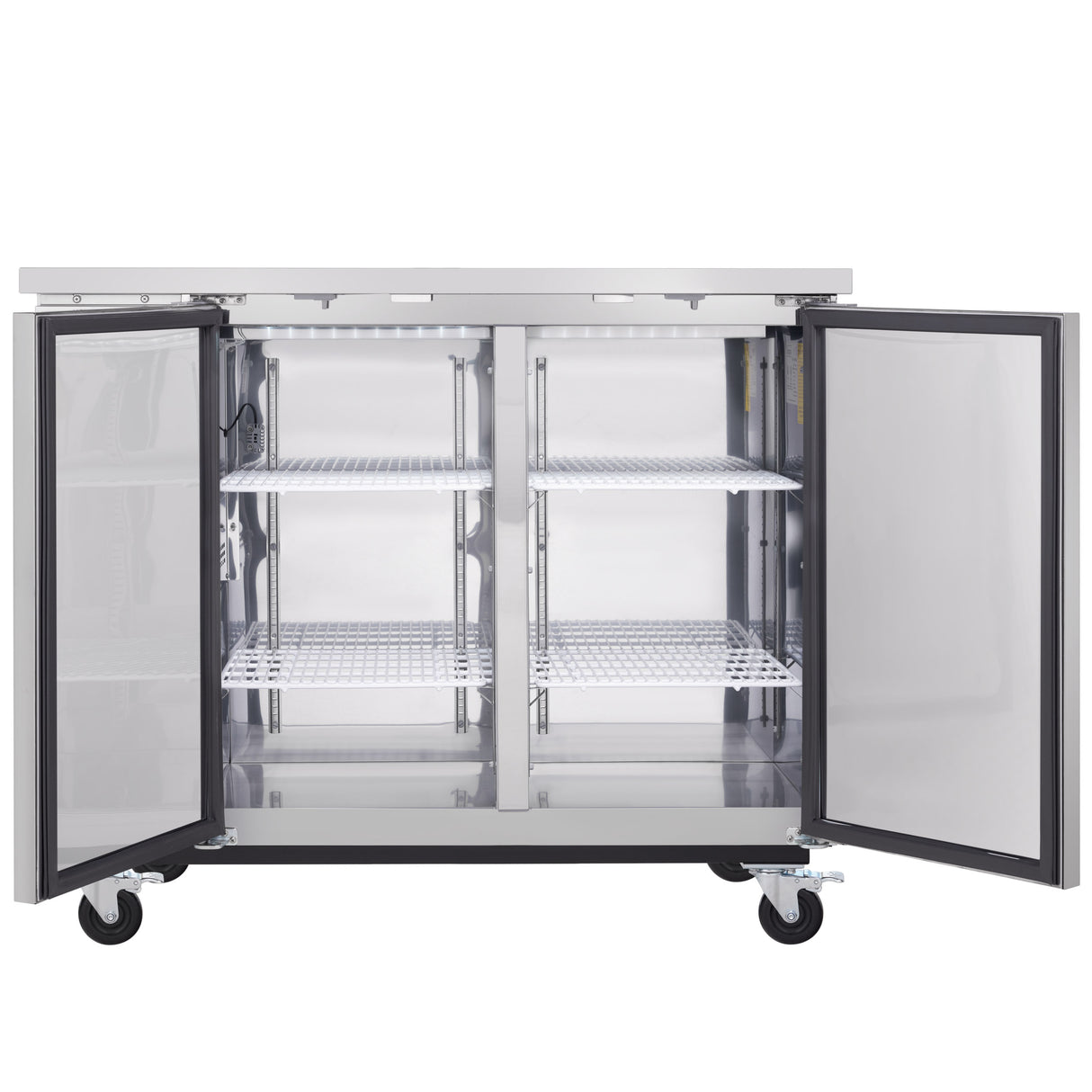 Empura Refrigeration E-KBB48-2-24-S Back Bar Cooler 2 Swing Solid Doors 49"W X 24 7/16"D X 41 3/4"H