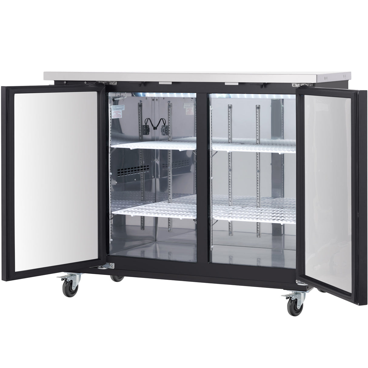 Empura Refrigeration E-KBB48-2-24 Back Bar Cooler 2 Swing Solid Doors 49"W X 24 7/16"D X 41 3/4"H