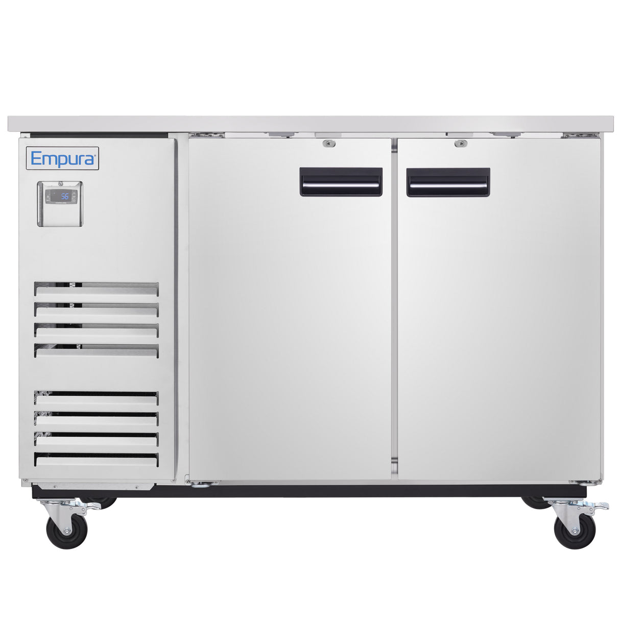 Empura Refrigeration E-KBB60-2-27-S Back Bar Cooler 2 Swing Solid Doors 58 3/4"W X 27 5/8"D X 42 1/2"H
