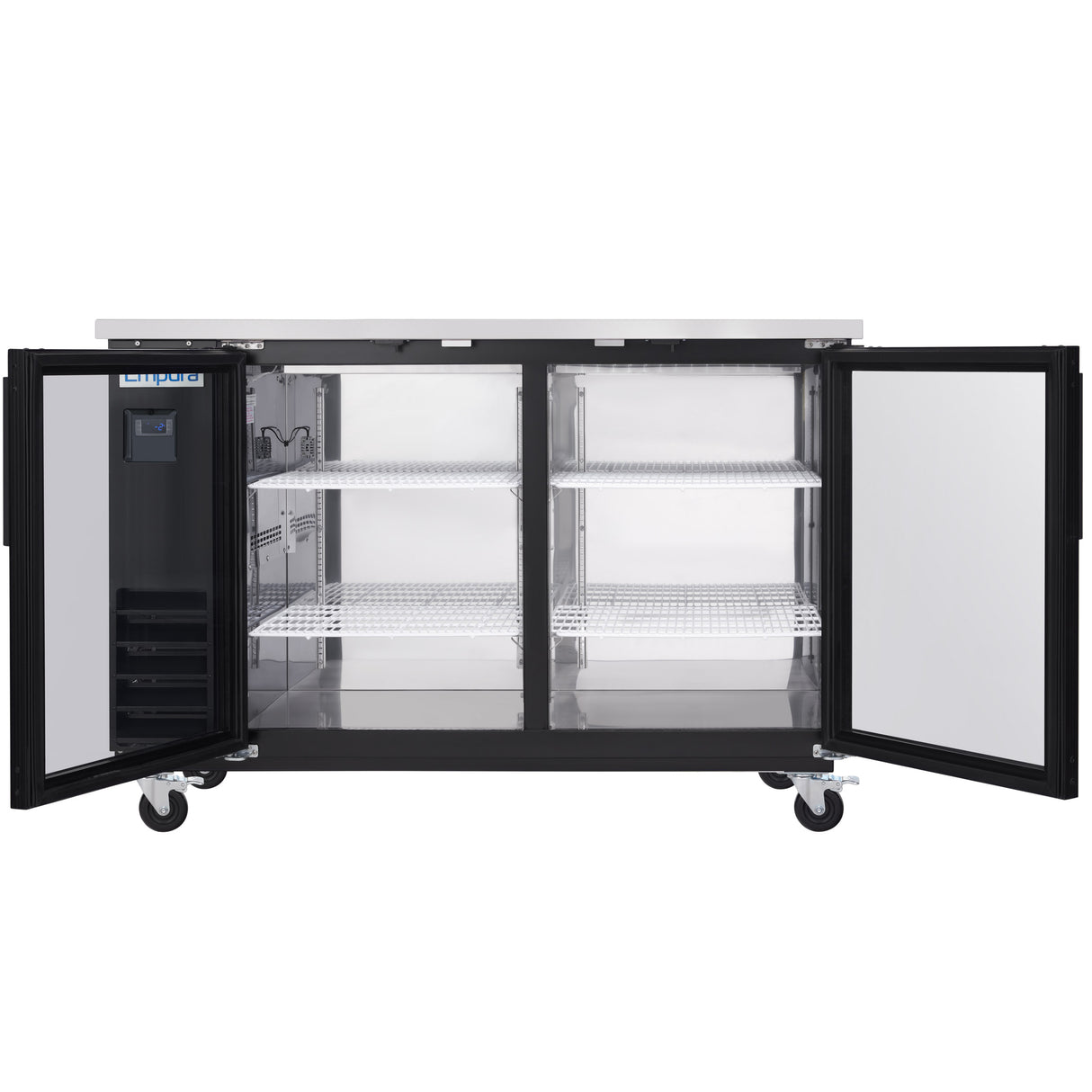 Empura Refrigeration E-KBB60-2G-24 Back Bar Cooler 61.1"W X 24.4"D X 41.7"H 16.6 Cu. Ft. Capacity
