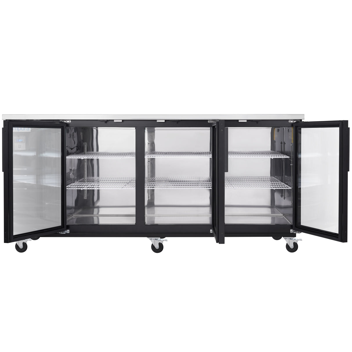 Empura Refrigeration E-KBB903BG Back Bar Cooler 90.4"W X 27.6"D X 42.5"H 29 Cu. Ft. Capacity