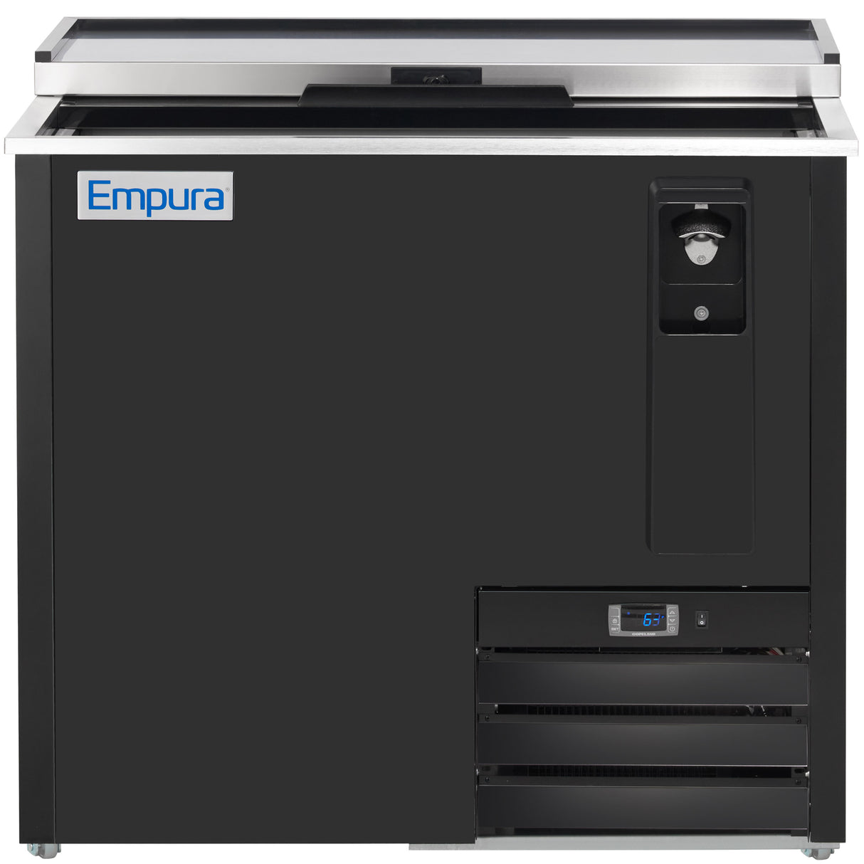 Empura Refrigeration E-KBC-36 Bottle Cooler 36.8"W X 27"D X 35"H (1) Solid Sliding Door