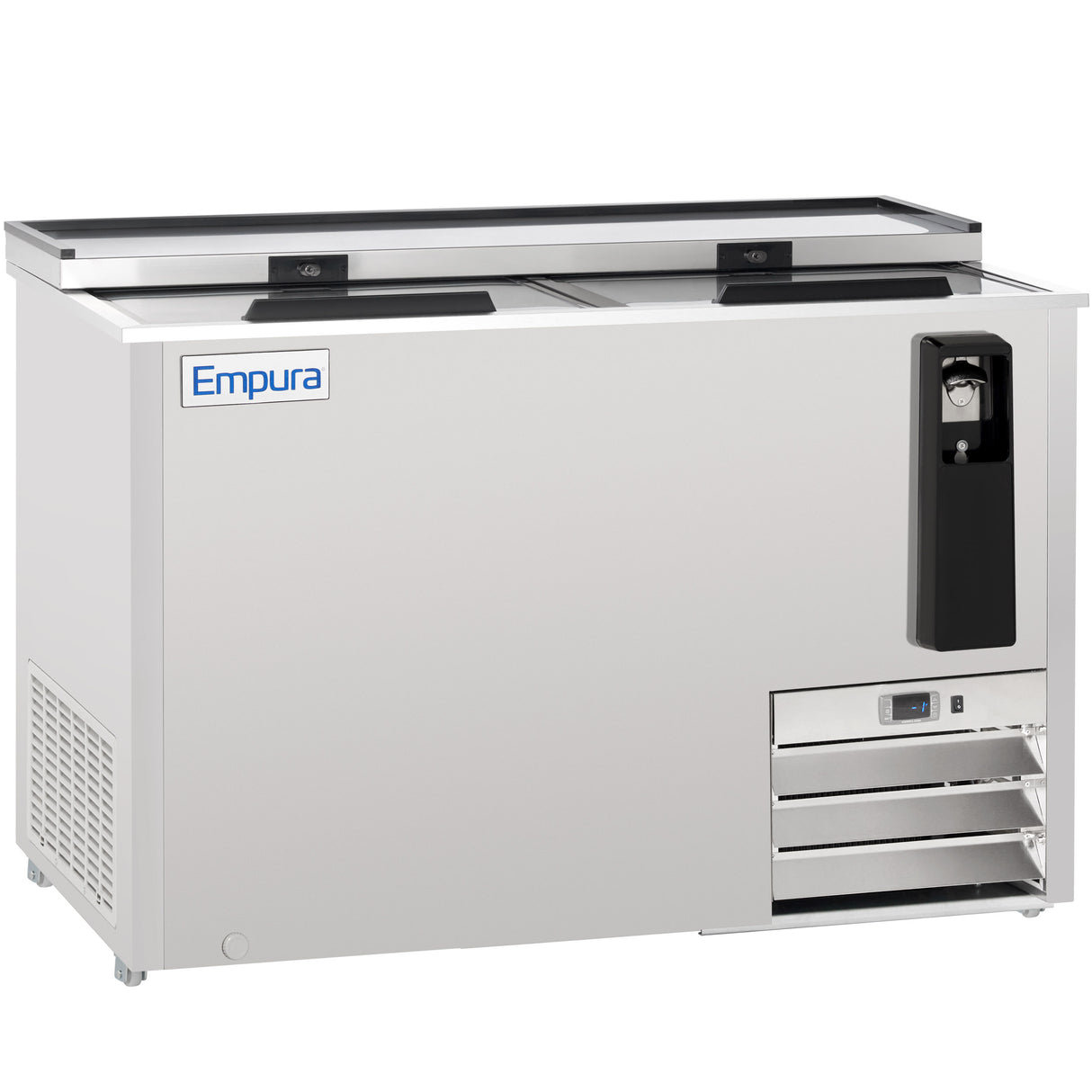 Empura Refrigeration E-KBC-50-S Bottle Cooler 49.4"W X 27"D X 35"H 13.7 Cu. Ft. Capacity