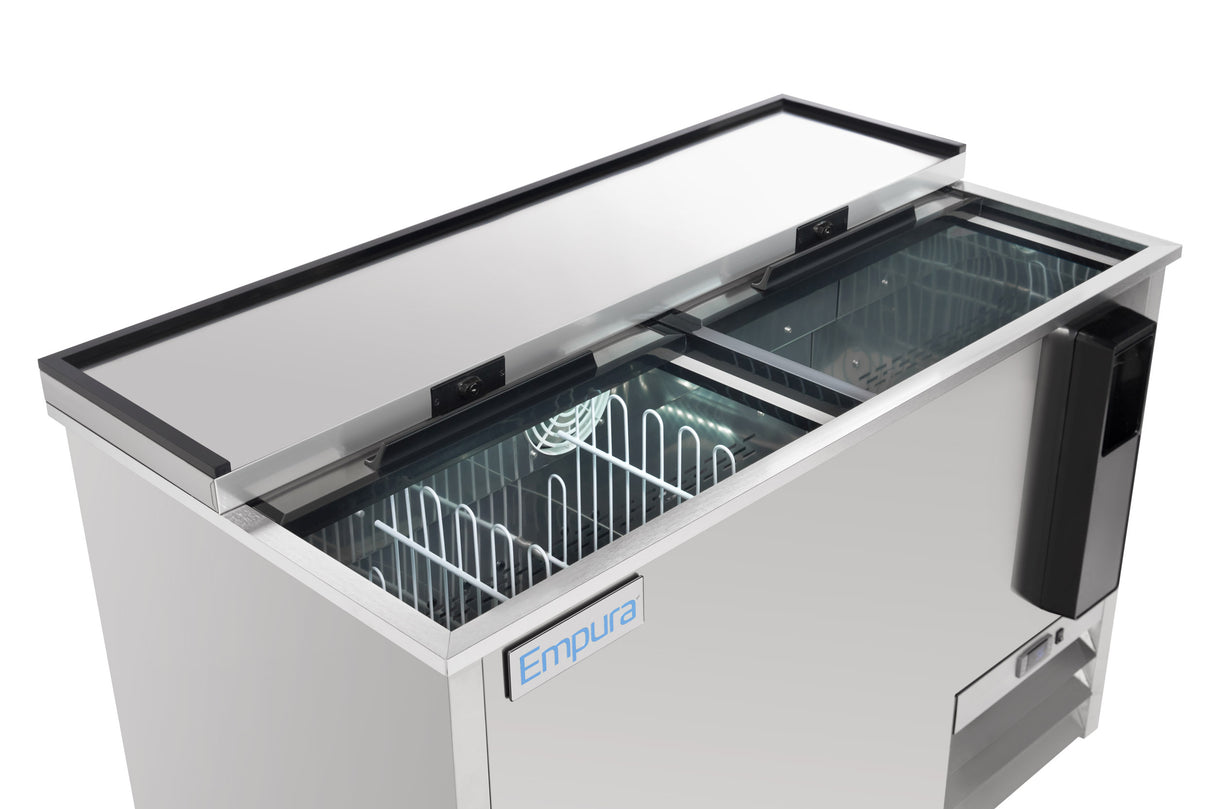 Empura Refrigeration E-KBC-50-S Bottle Cooler 49.4"W X 27"D X 35"H 13.7 Cu. Ft. Capacity