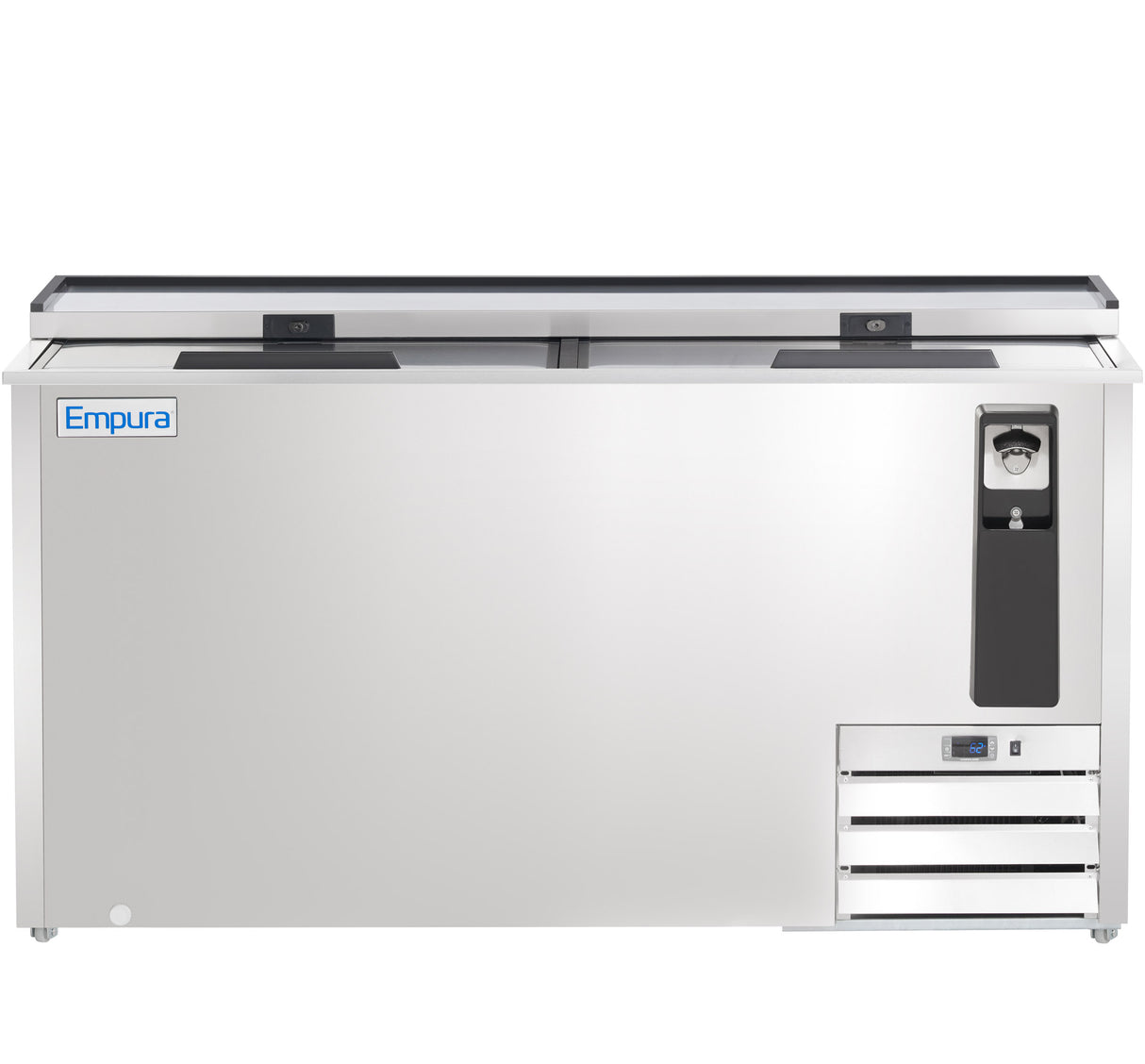 Empura Refrigeration E-KBC-65-S Bottle Cooler 64.3"W X 27"D X 35"H 19 Cu. Ft. Capacity