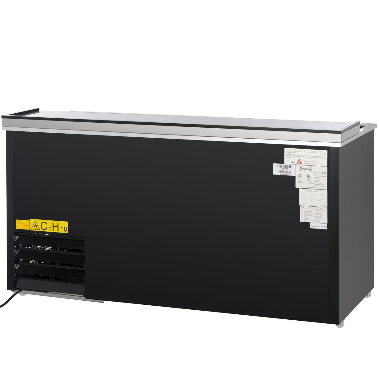 Empura Refrigeration E-KBC-65 Bottle Cooler 64.3"W X 27"D X 35"H 19 Cu. Ft. Capacity