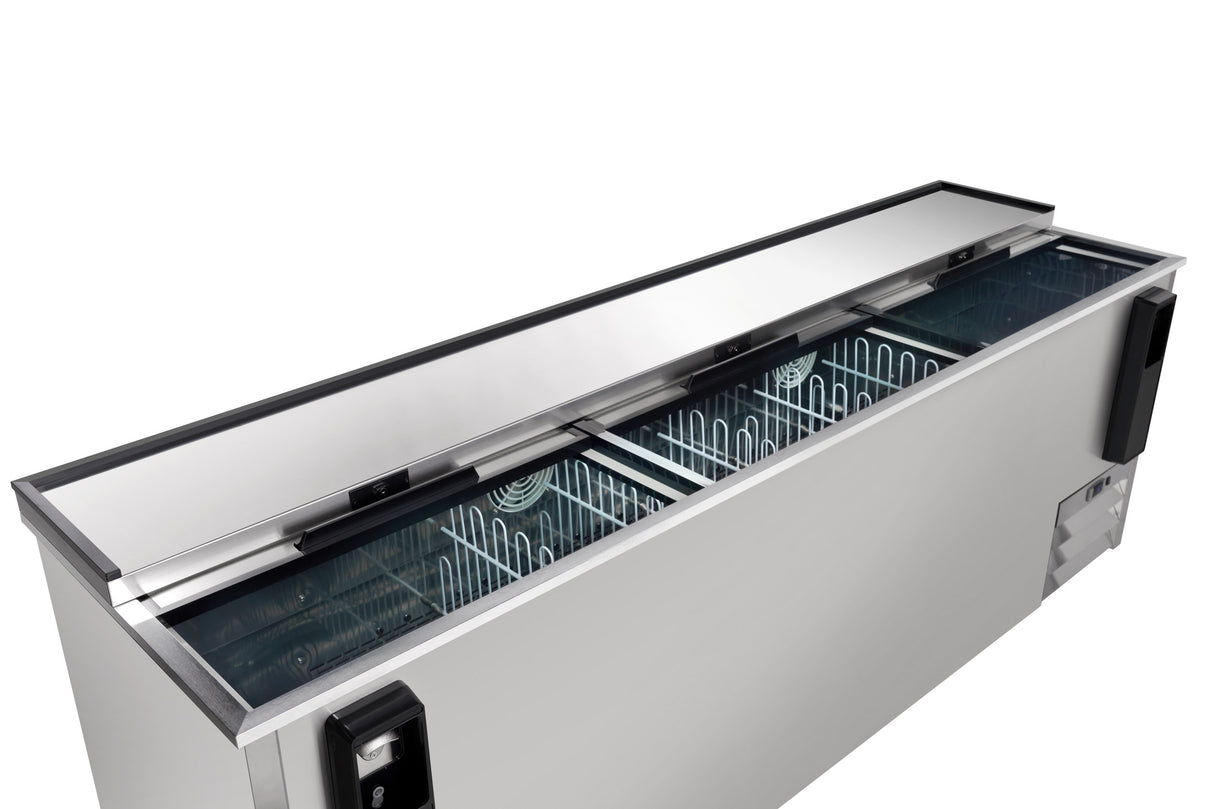 Empura Refrigeration E-KBC-95-S Bottle Cooler 95.3"W X 27"D X 35"H 29 Cu. Ft. Capacity
