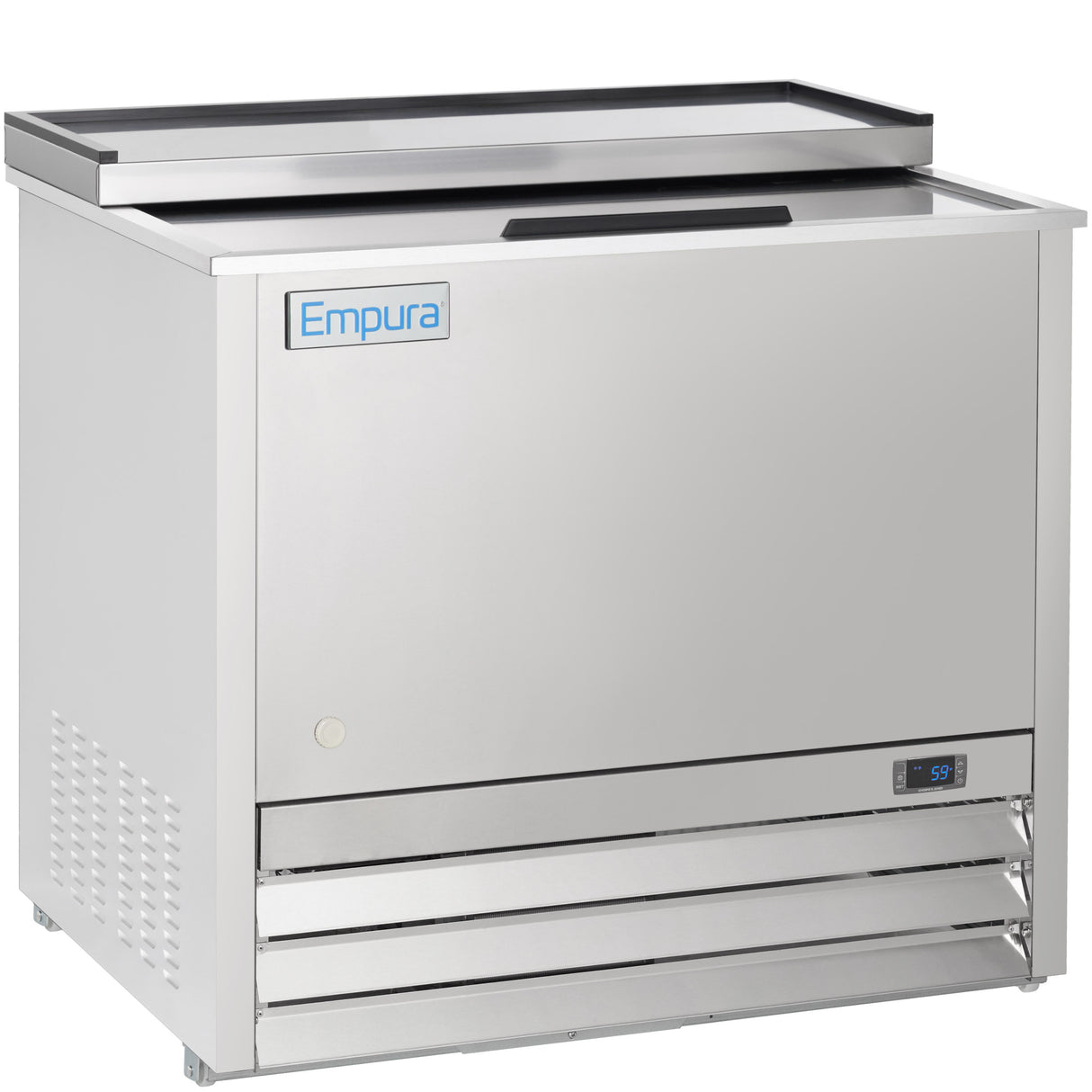 Empura Refrigeration E-KBGF36-S Glass Froster 36 13/16"W X 27 1/16"D X 34 7/8"H 2 Shelves And Bottom Rack Standard
