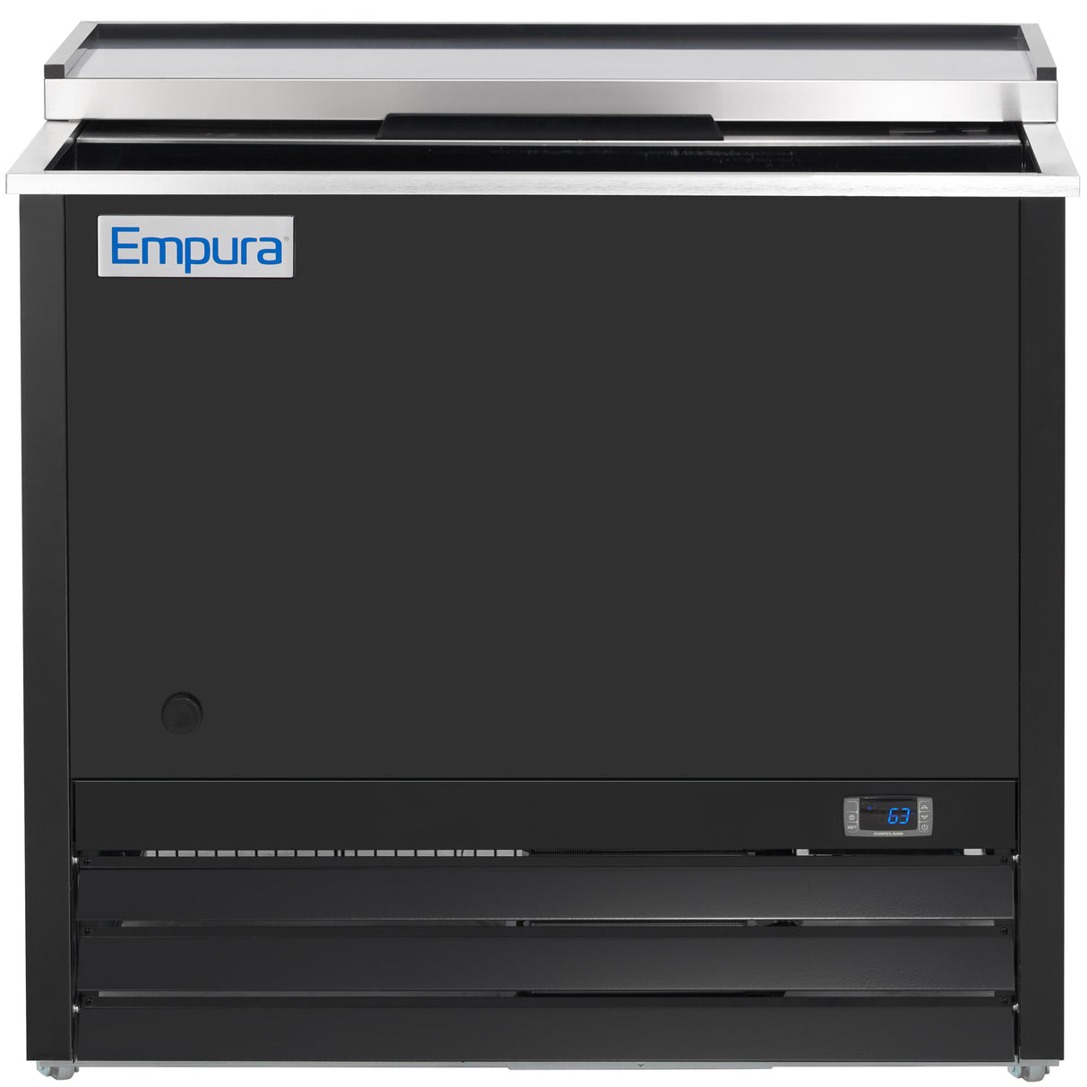 Empura Refrigeration E-KBGF36 Glass Froster 36 13/16"W X 27 1/16"D X 34 7/8"H 2 Shelves And Bottom Rack Standard