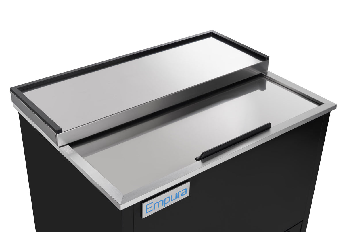Empura Refrigeration E-KBGF36 Glass Froster 36 13/16"W X 27 1/16"D X 34 7/8"H 2 Shelves And Bottom Rack Standard