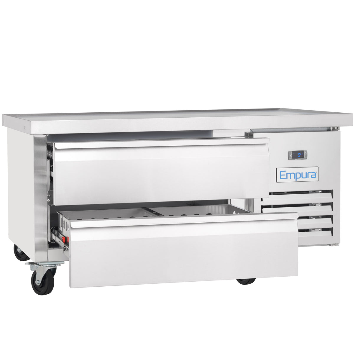 Empura Refrigeration E-KCBRC48 Refrigerated Equipment Stand 50"W X 31.9"D X 26.8"H 6.1 Cu. Ft. Capacity