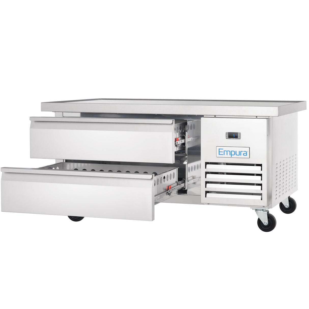Empura Refrigeration E-KCBRC52 Refrigerated Equipment Stand 52"W X 31.9"D X 26.8"H 6.1 Cu. Ft. Capacity