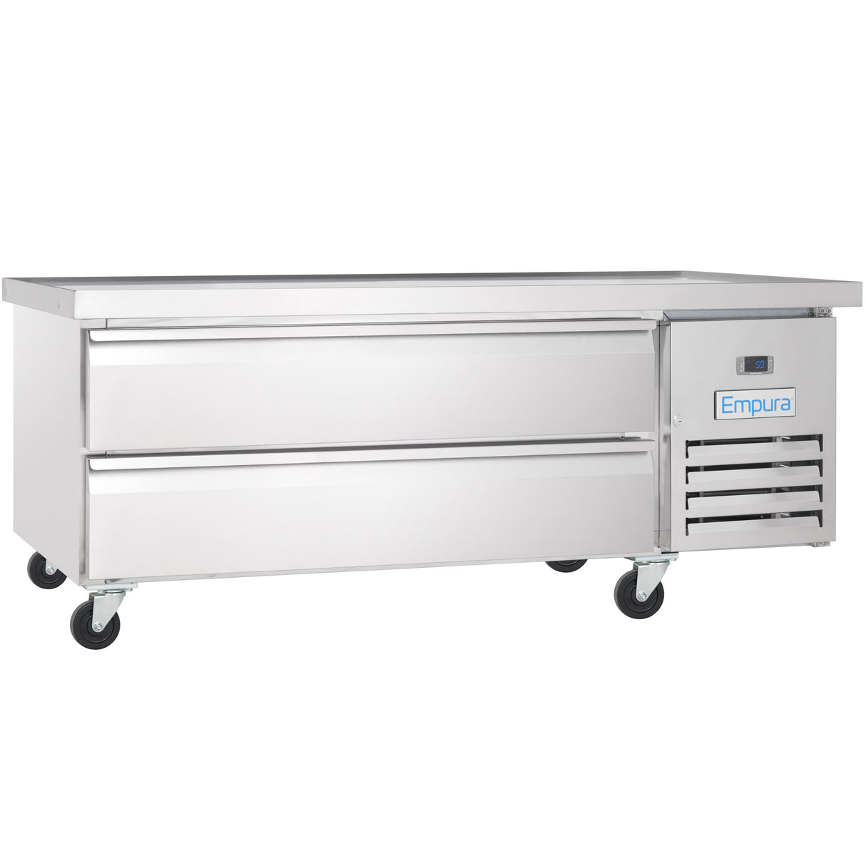 Empura Refrigeration E-KCBRC60 Refrigerated Equipment Stand 62"W X 31.9"D X 26.8"H 9.1 Cu. Ft. Capacity