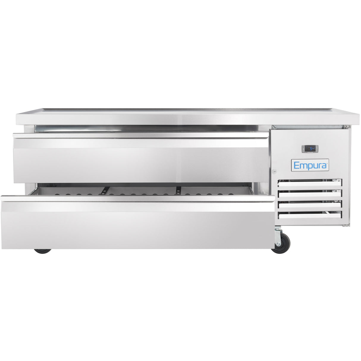 Empura Refrigeration E-KCBRC60 Refrigerated Equipment Stand 62"W X 31.9"D X 26.8"H 9.1 Cu. Ft. Capacity
