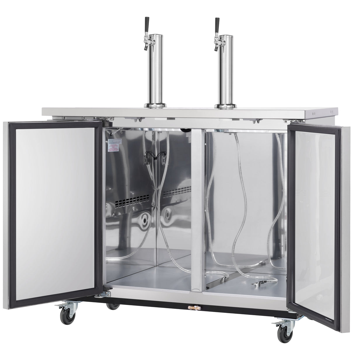Empura Refrigeration E-KDD2-2-S Direct Draw Beer Dispenser 49.1"W X 24.41"D X 41.9"H 12.5 Cu. Ft. Capacity
