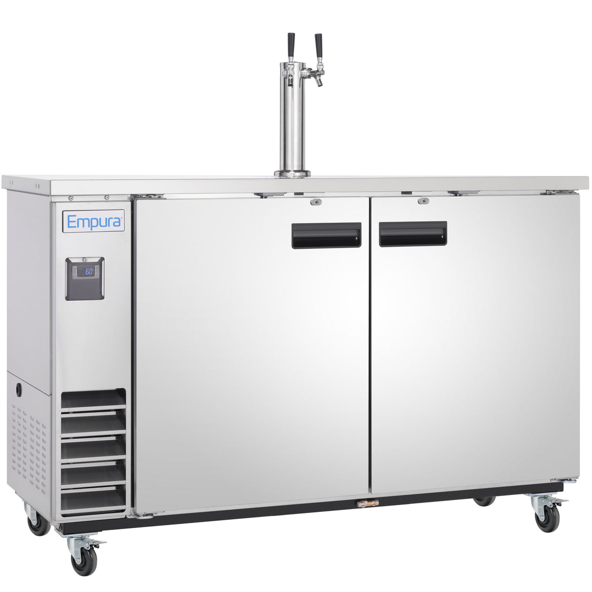 Empura Refrigeration E-KDD3-1-S Direct Draw Beer Dispenser 61.1"W X 24.41"D X 41.9"H 16.6 Cu. Ft. Capacity