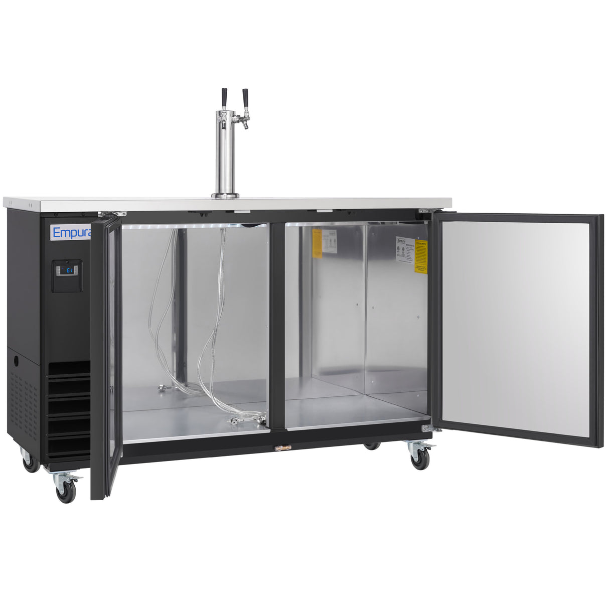 Empura Refrigeration E-KDD3-1 Direct Draw Beer Dispenser 61.1"W X 24.41"D X 41.9"H 16.6 Cu. Ft. Capacity