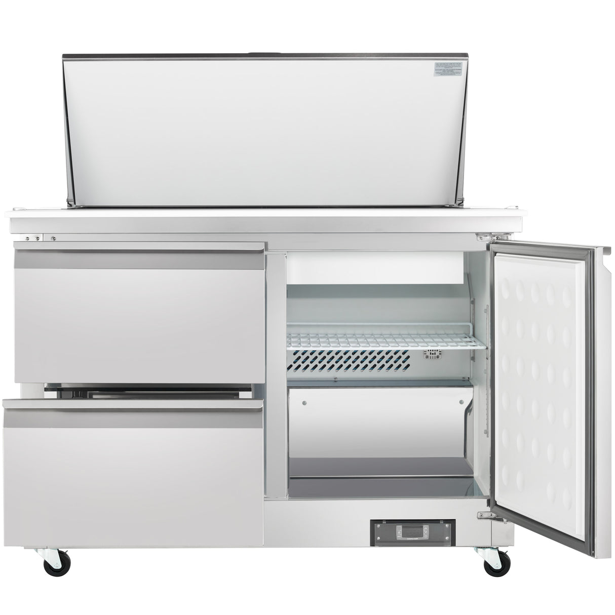 Empura Refrigeration E-KSP48M-D2 Refrigerated Sandwich/Salad Mega Top Prep Table With Drawers