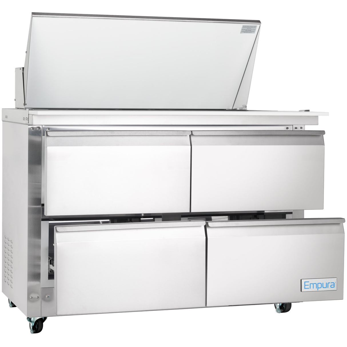 Empura Refrigeration E-KSP48M-D4 Refrigerated Sandwich/Salad Mega Top Prep Table With Drawers