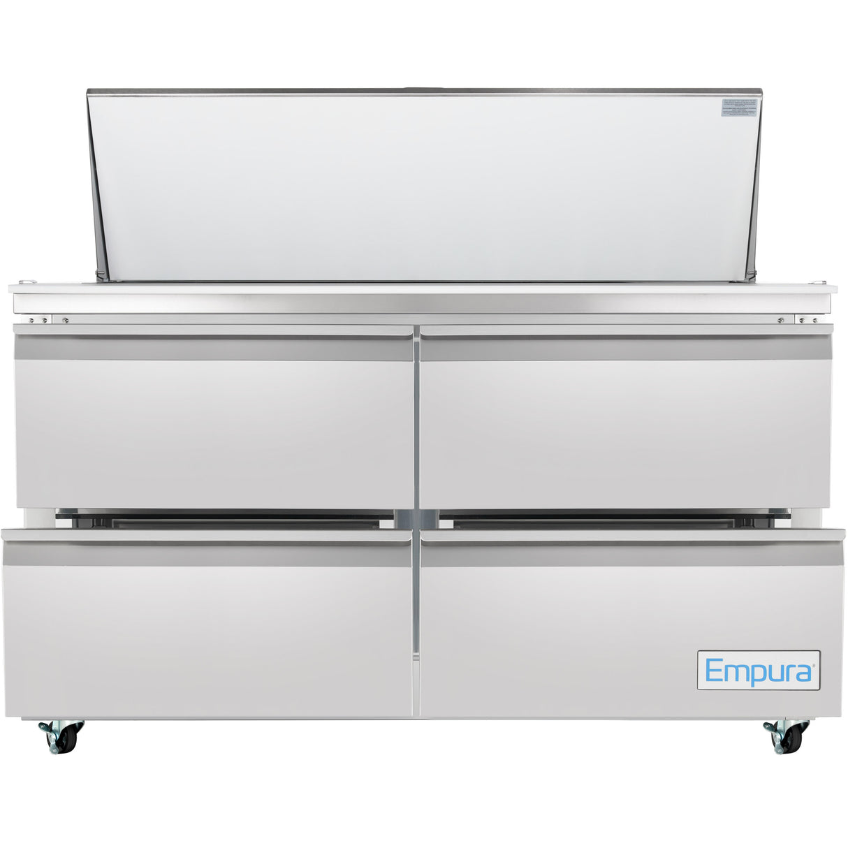 Empura Refrigeration E-KSP60M-D4 Refrigerated Sandwich/Salad Mega Top Prep Table With Drawers