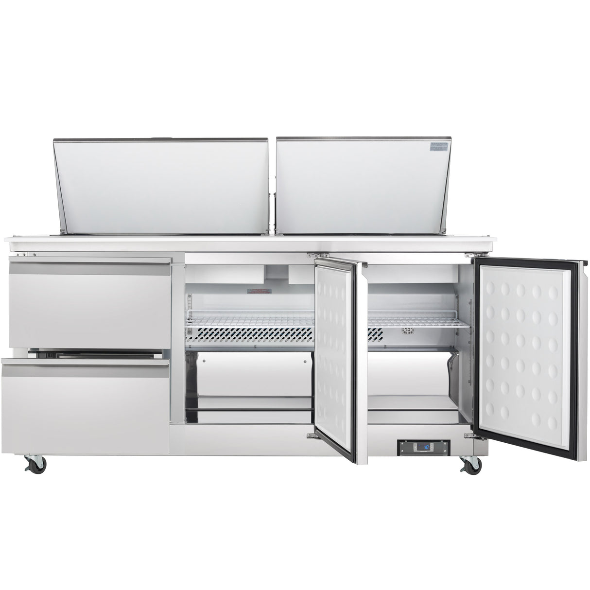 Empura Refrigeration E-KSP72M-D2 Refrigerated Sandwich/Salad Mega Top Prep Table With Drawers