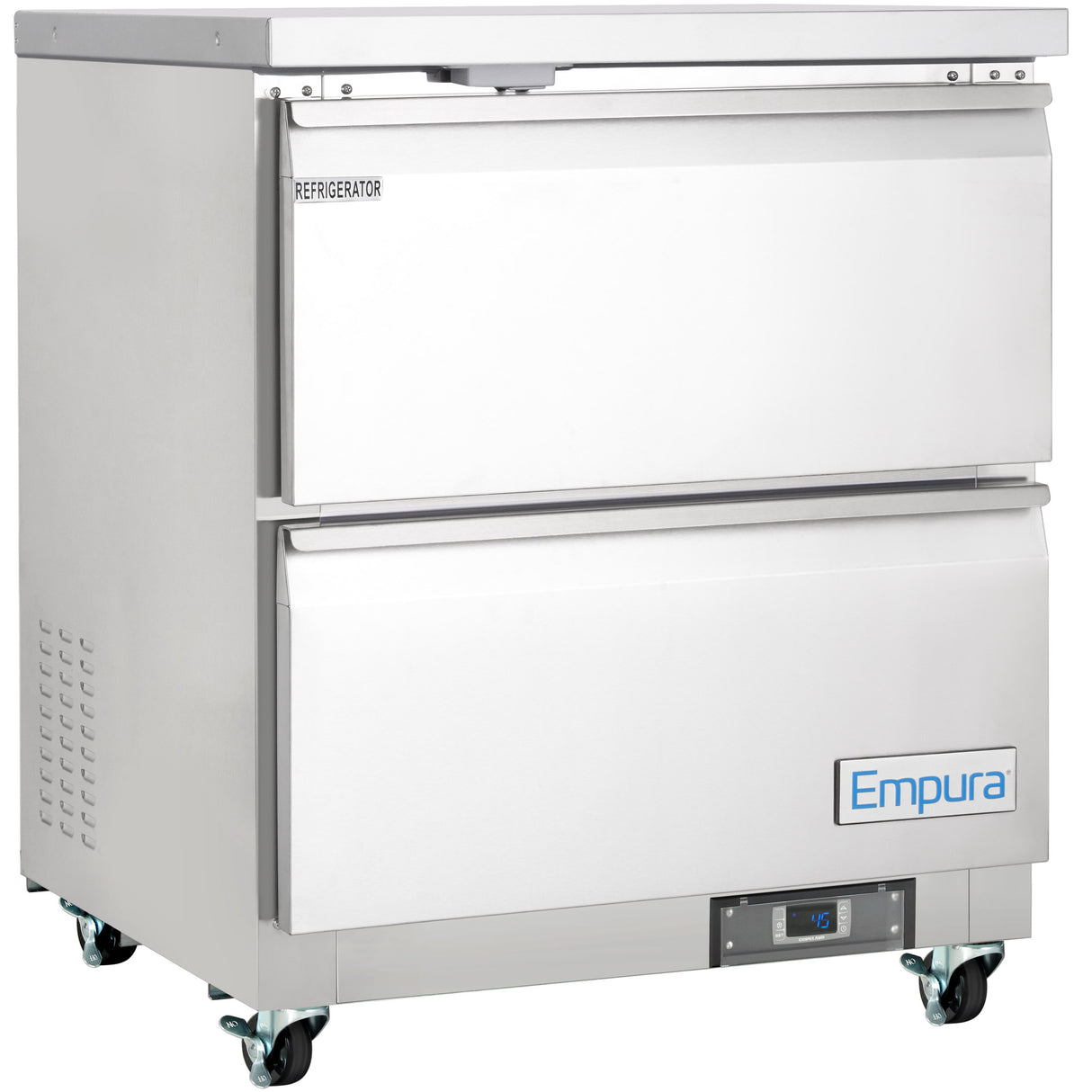 Empura Refrigeration E-KUC27-D2 Undercounter Reach-In Refrigerator 27.8"W X 29.9"D X 35.5"H