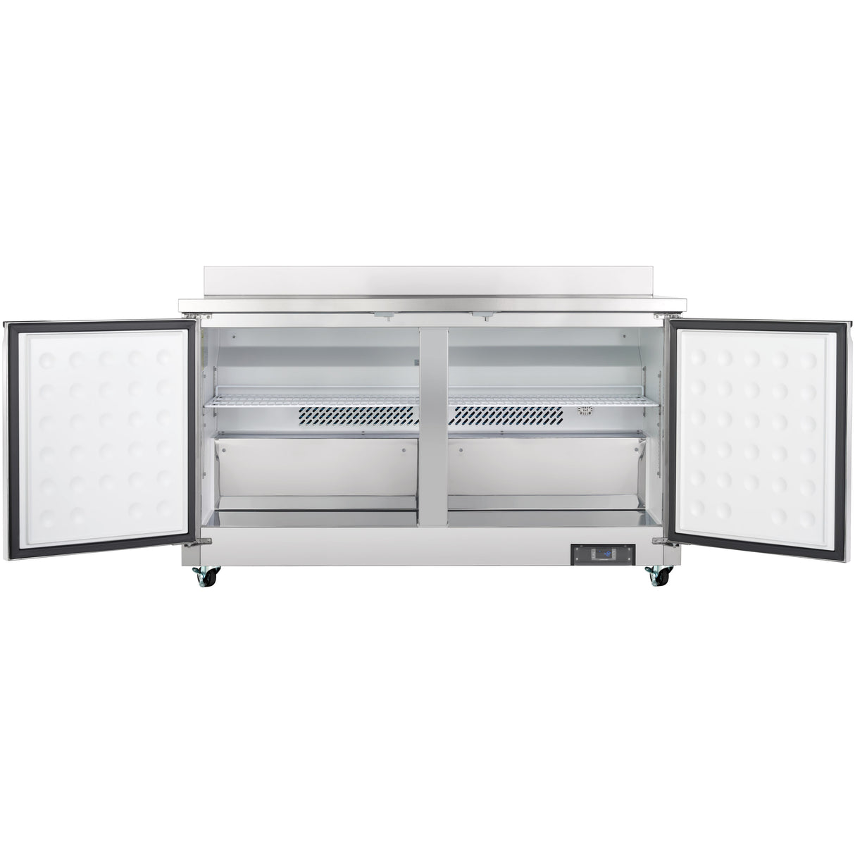 Empura Refrigeration E-KUC60FW Undercounter Reach-In Freezer Work Top 2 Swing Door Solid Doors