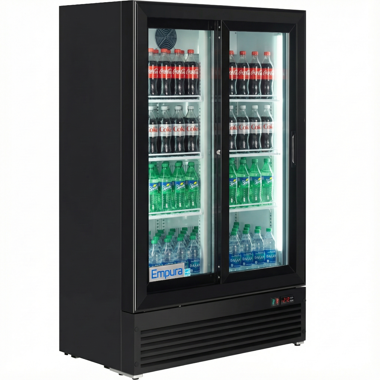 Empura Refrigeration SS-P300WA-B Refrigerator Merchandiser 35.4"W X 19.45"D X 55.62"H 10 Cu. Ft Capacity