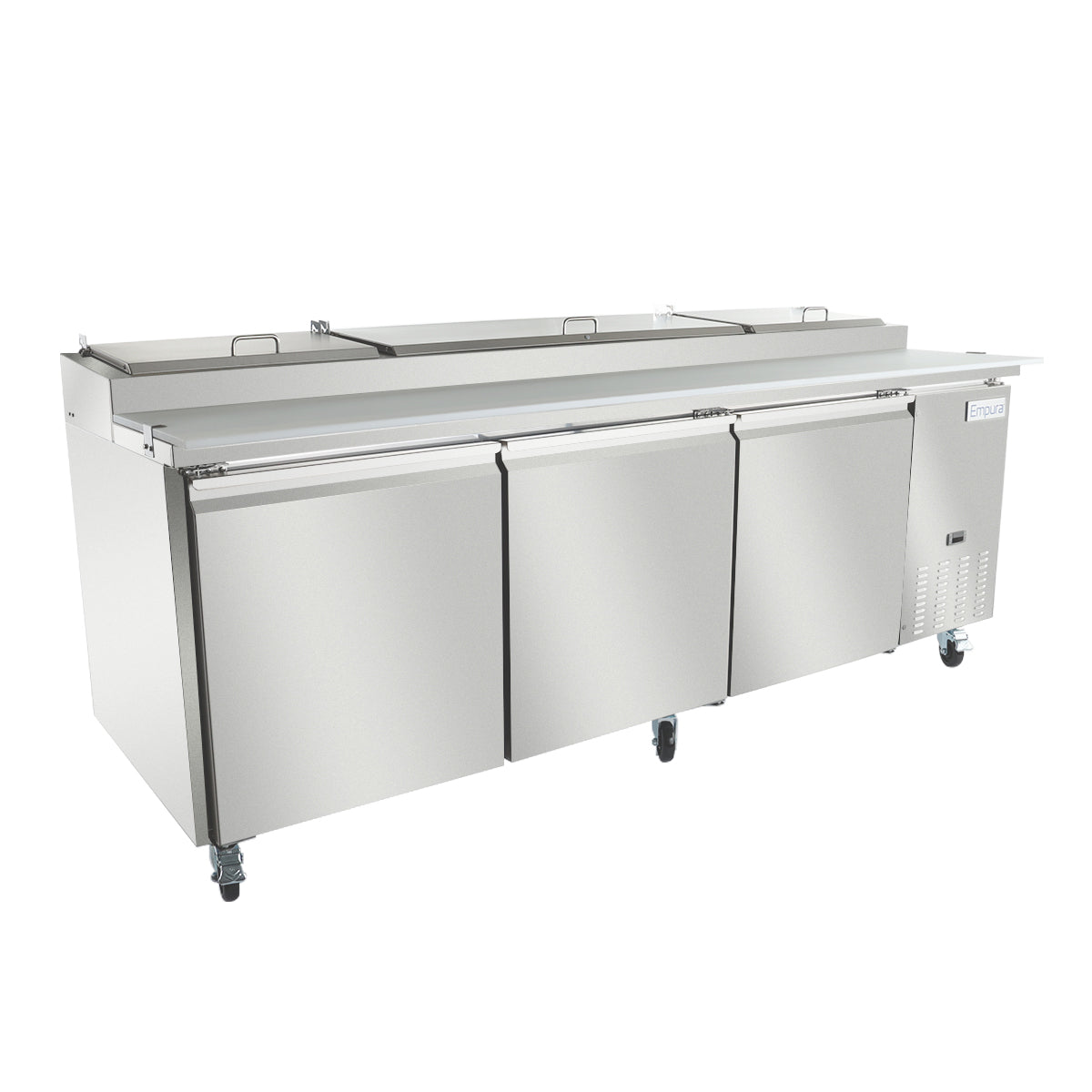 Empura Refrigeration E-KPP93 Pizza Prep Table 94.2"W X 32.3"D X 41.3"H 22 Cu. Ft. Capacity