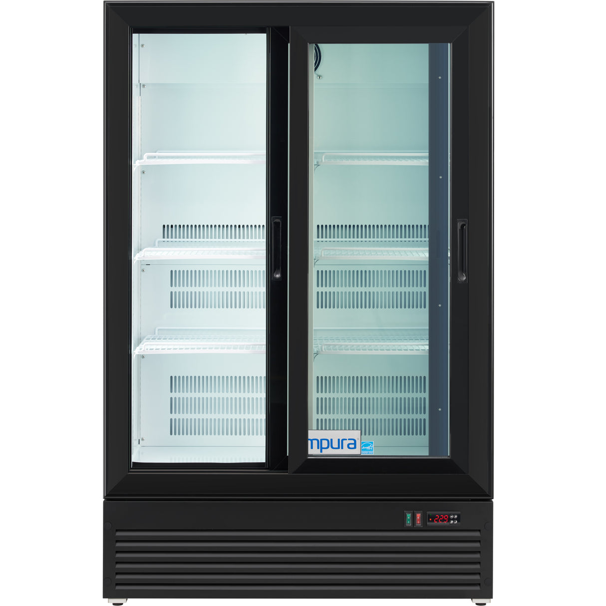 Empura Refrigeration SS-P300WA-B Refrigerator Merchandiser 35.4"W X 19.45"D X 55.62"H 10 Cu. Ft Capacity