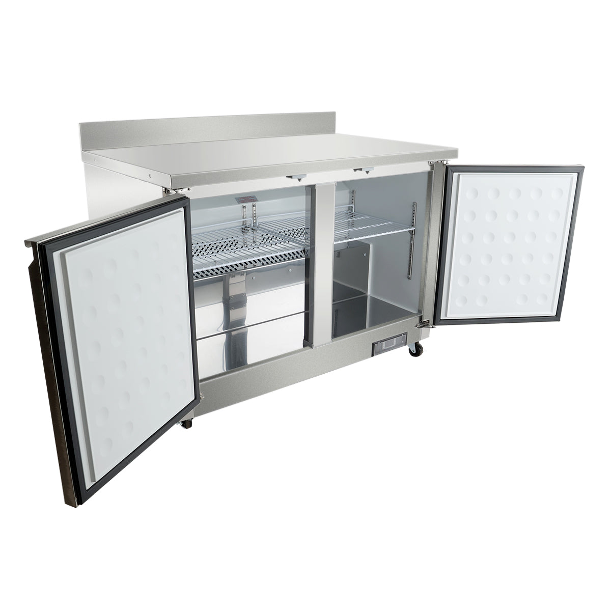 Empura Refrigeration E-KUC48FW Undercounter Reach-In Freezer Work Top 2 Swing Door Solid Doors