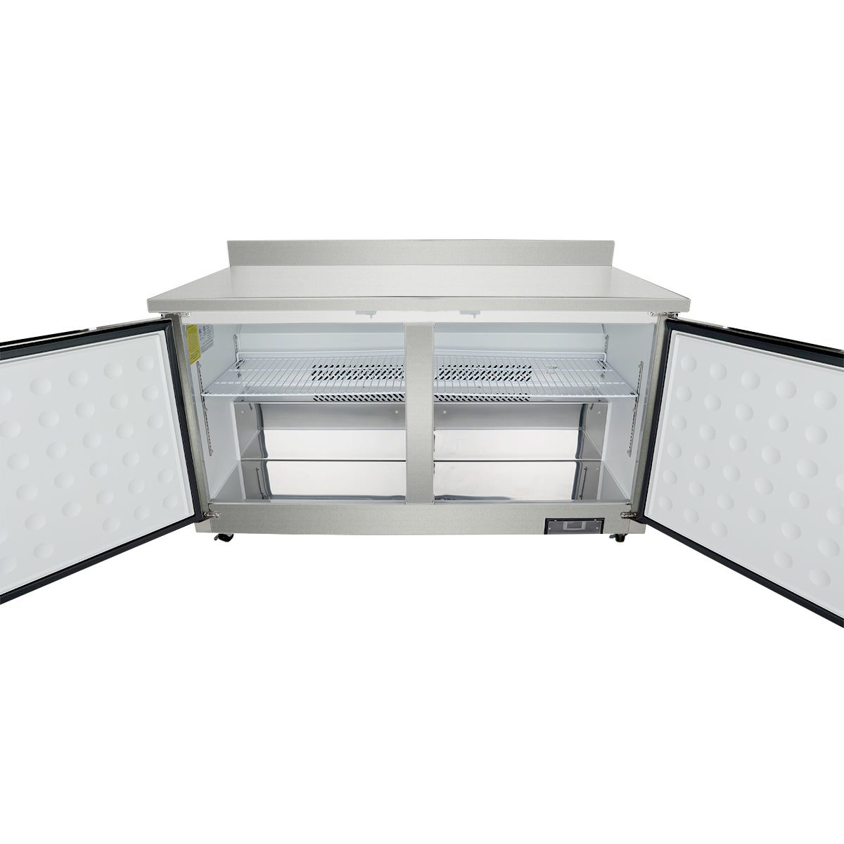 Empura Refrigeration E-KUC60FW Undercounter Reach-In Freezer Work Top 2 Swing Door Solid Doors