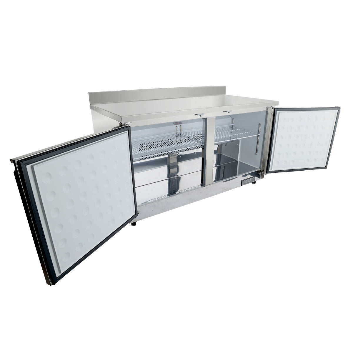 Empura Refrigeration E-KUC60FW Undercounter Reach-In Freezer Work Top 2 Swing Door Solid Doors