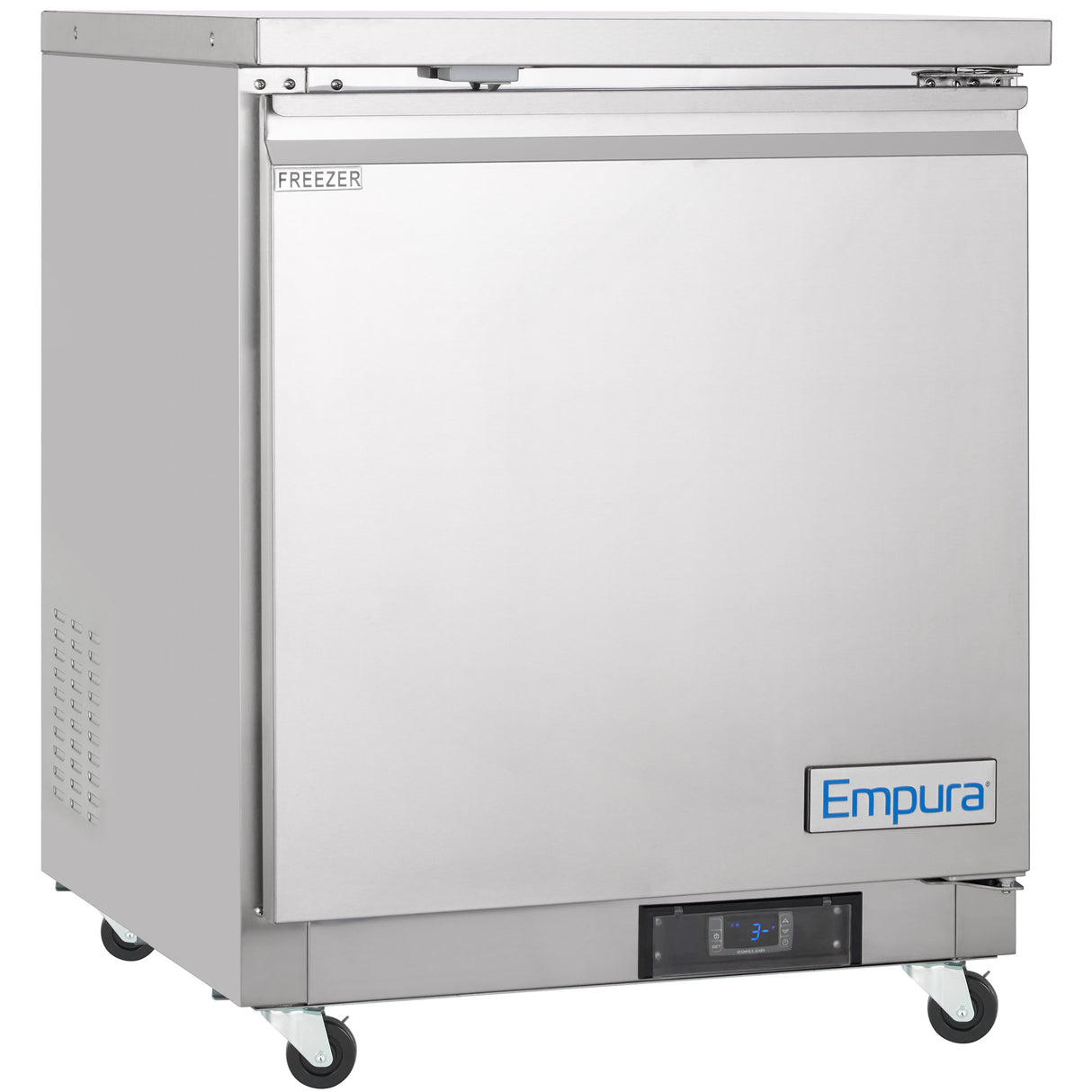 Empura Refrigeration E-KUC27F Undercounter Reach-In Freezer 27.8"W X 29.9"D X 35.5"H 5.4 Cu. Ft. Capacity