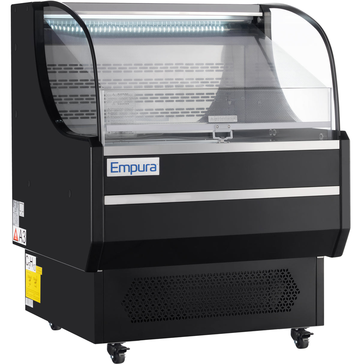 Empura Refrigeration E-HACMR-36B Open Air Merchandiser 35.4"W × 33.2"D × 46"H 7.5 Cu. Ft. Capacity
