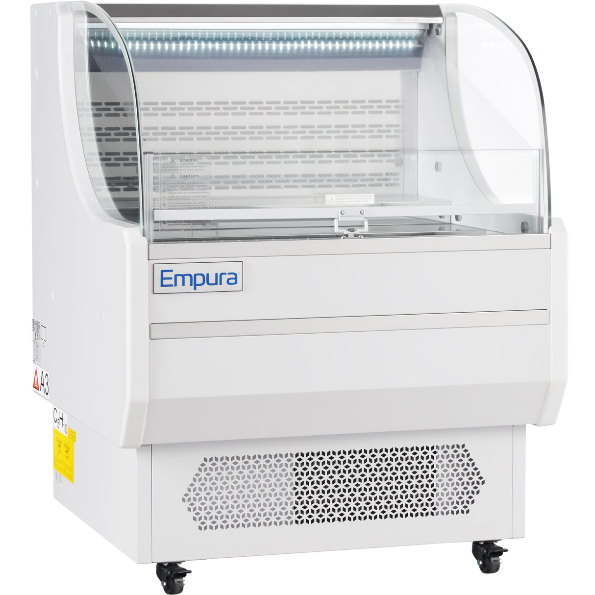 Empura Refrigeration E-HACMR-36W Open Air Merchandiser 35.4"W × 33.2"D × 46"H 7.5 Cu. Ft. Capacity