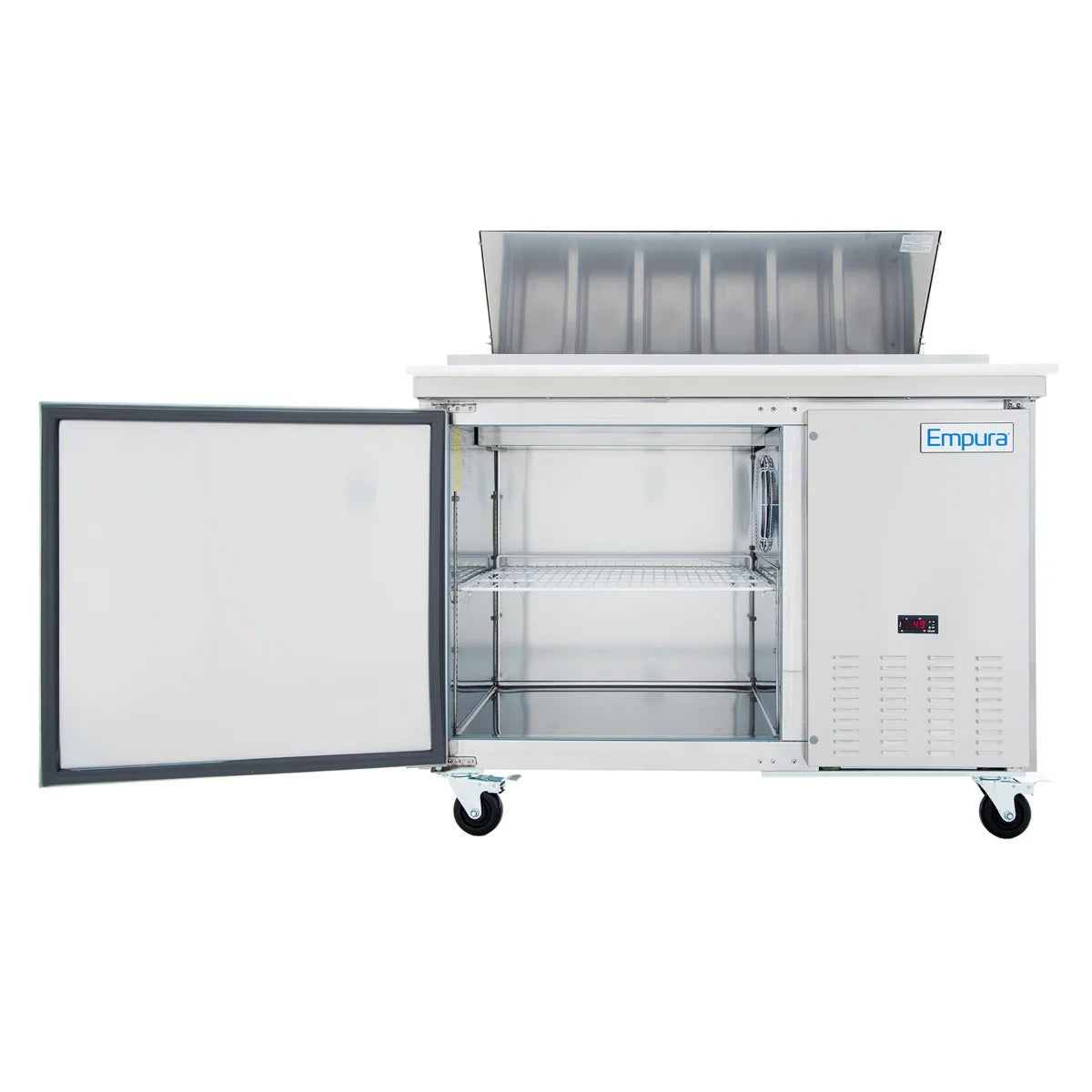 Empura Refrigeration E-KPP44 Pizza Prep Table 47.4"W X 32.3"D X 41.3"H 10 Cu. Ft. Capacity
